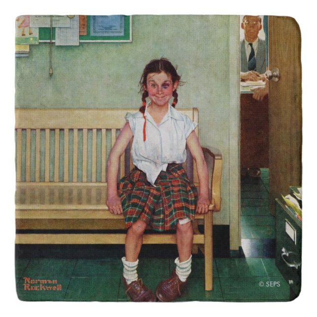 Shiner or Outside the Principal's Office Trivet (Front)