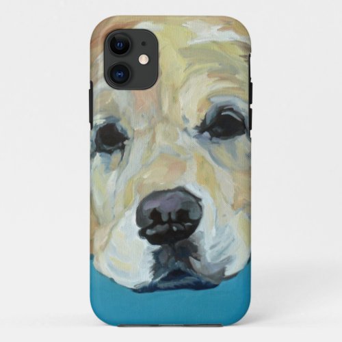 Shiner the Golden Retriever iPhone Case