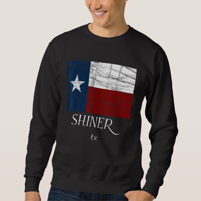 Shiner TX -  Texas Flag - City State Gift Sweatshirt (Front)