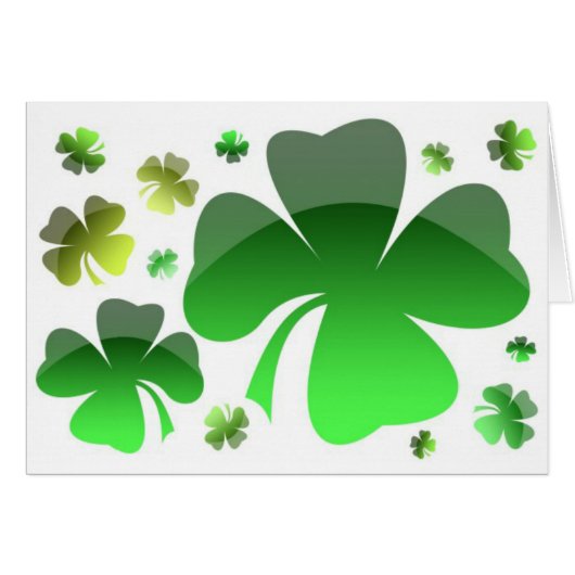 Shiney Shamrocks Cards (Front Horizontal)