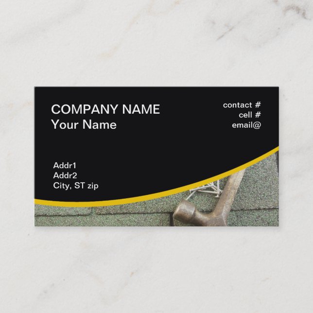 shingle roof business card (Front)