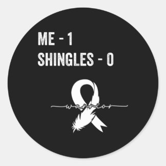 Shingles Survivor Shingles Awareness Support Recov Classic Round Sticker