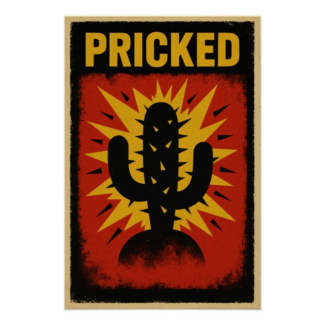 Shining and Abstract Cactus Poster (Front)