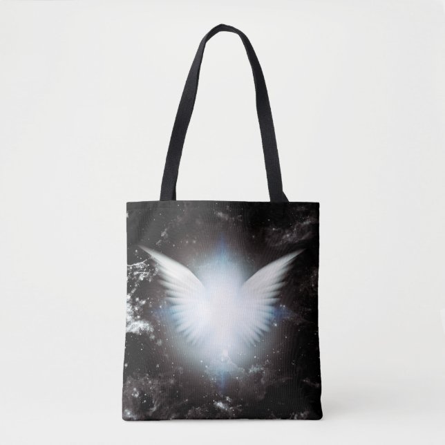 Shining angel wings tote bag (Front)
