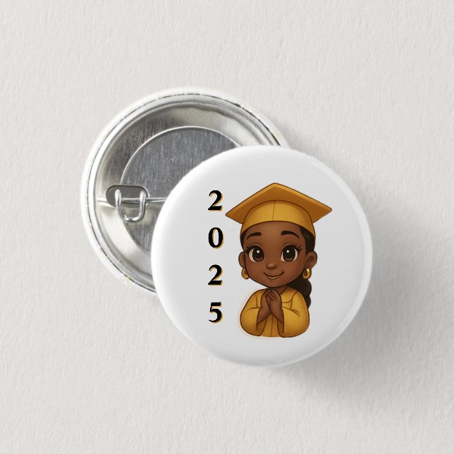 Shining Bright 2025 Graduate  Button (Front & Back)