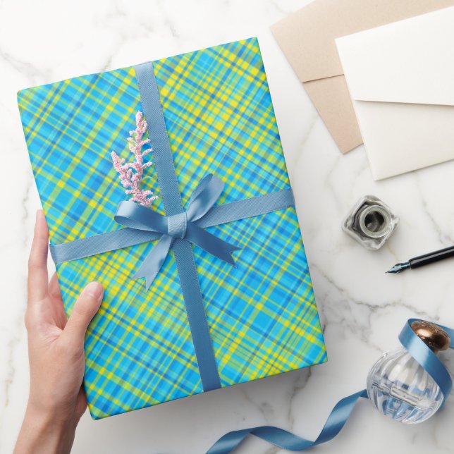 Shining Bright Diamonds-Coordinating PLAID 8- Wrapping Paper (Gifting)