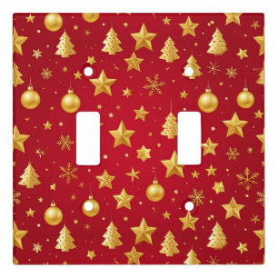 Shining Bright on Christmas Night Light Switch Cover