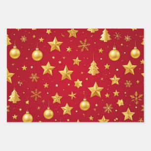 Shining Bright on Christmas Night Wrapping Paper Sheets