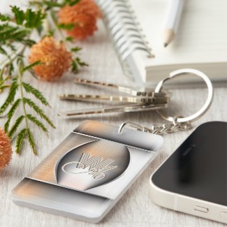 Shining Brushed Steel Monogram