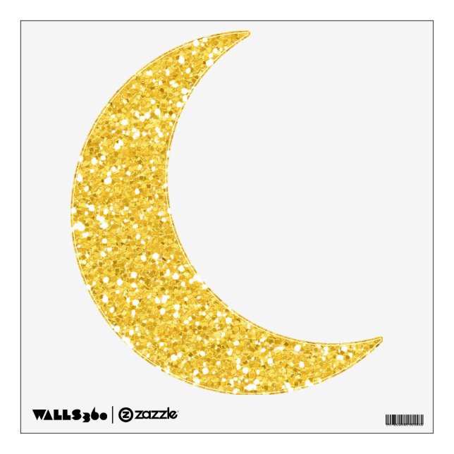 Shining Crescent Moon - SRF Wall Sticker (Front)