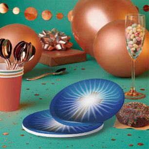 Shining Cross Paper Plates