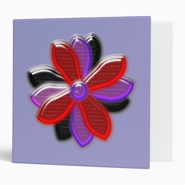 Shining Daisy Flower Avery Binder (Front/Inside)