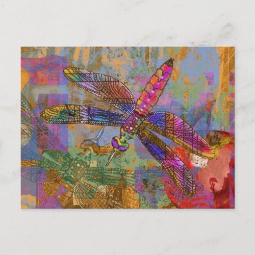 Shining Dragonfly Postcard