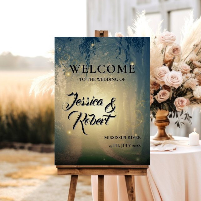 Shining Forest Enchanted Forest Wedding Welcome Foam Board (Creator Uploaded)