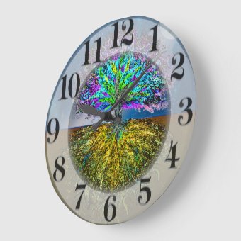 Shining From Within Large Clock | Zazzle