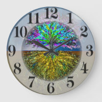 Shining From Within Large Clock