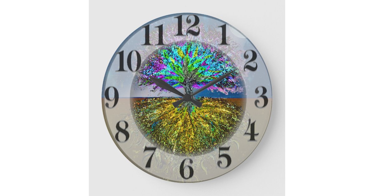 Shining From Within Large Clock | Zazzle