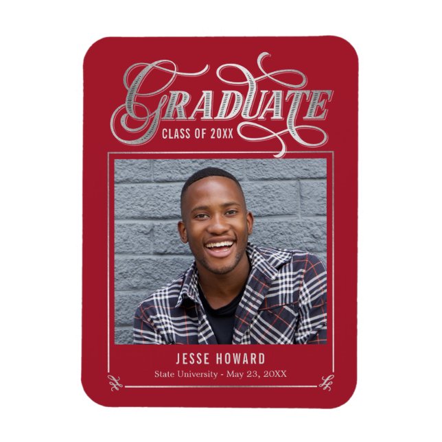 Shining Future Editable Color Graduation Magnet (Vertical)