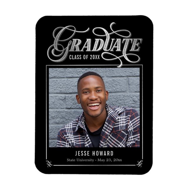 Shining Future Editable Color Graduation Magnet (Vertical)