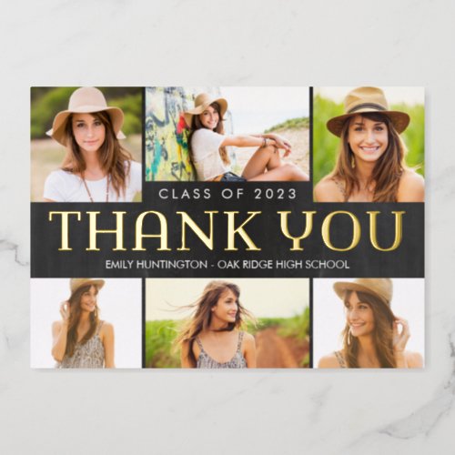 Shining Future FOIL Graduation Thank You Card