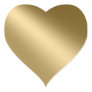 Shining Gold Heart Seals Stickers