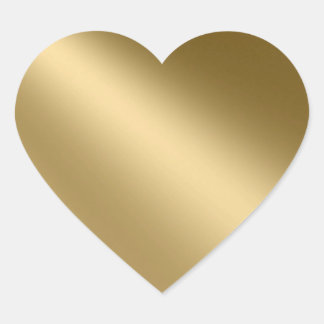 Shining Gold Heart Seals Stickers