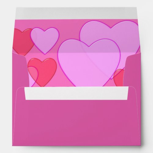 Shining heart Valentine Envelope