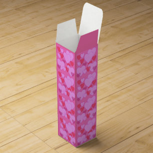 Shining heart valentine's Day Wine Box