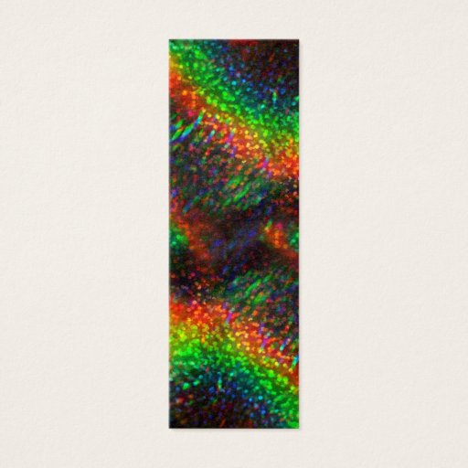 Customizable Shining Holographic Bright Rainbow Lights Glitter Business Card Template
