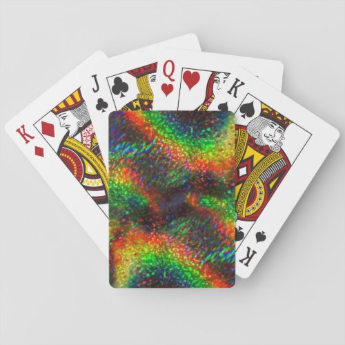 Shining Holographic Bright Rainbow Lights Glitter Poker Cards