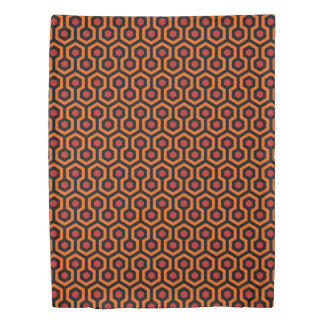 Shining iconic hotel carpet pattern duvet cover