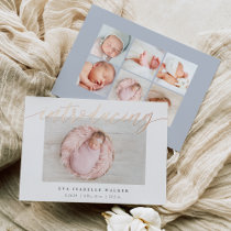 Shining Introduction Foil Birth Announcement