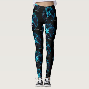 Shining Jellyfish Silhouette Leggings