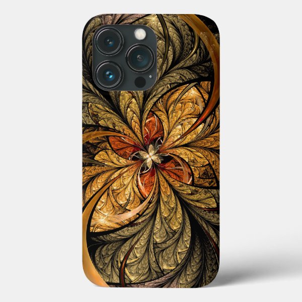 Shining Leaves Abstract Fractal art Case-Mate iPhone Case