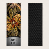 Shining Leaves Fractal Art Bookmark 2 (Front & Back)