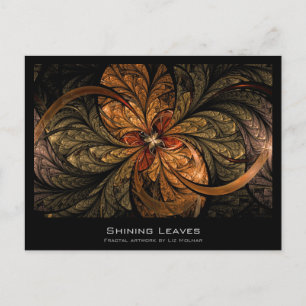 Shining Leaves Fractal Artist Card