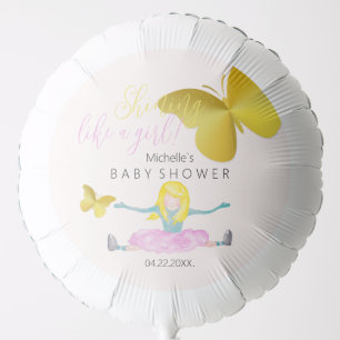 Shining Like A Girl Watercolor Illustration Balloon