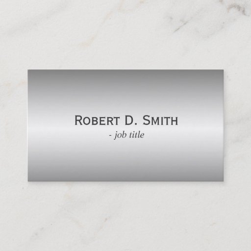 Customizable Shining metallic engineering business cards