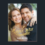 Shining Moment Photo Thank You Card<br><div class="desc">Sending out your thank you note will be a breeze with this chic and stylish thank you postcard. Visit our designs showroom at WWW.BERRYBERRYSWEET.COM</div>