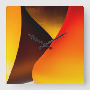 Shining Murano Glass Square Wall Clock