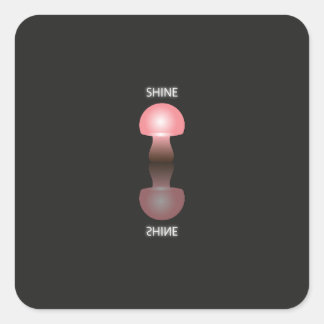 SHINING MUSHROOM SQUARE STICKER