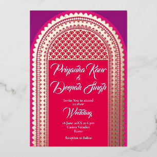 Shining Portal Foil Invitation