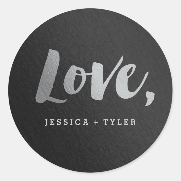Shining Promise Love Wedding Favor Sticker