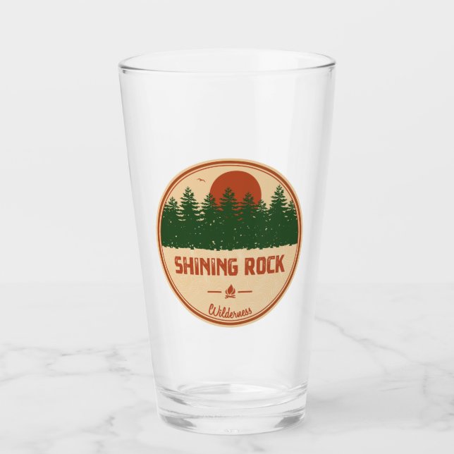 Shining Rock Wilderness North Carolina Glass (Front)