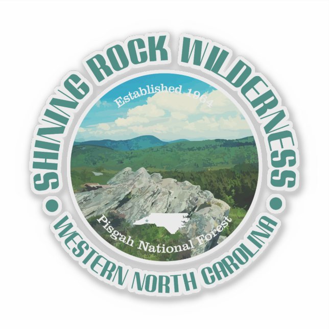 Shining Rock Wilderness Sticker (Front)