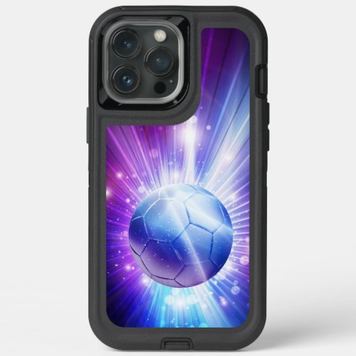 Shining Soccer Ball Football iPhone 13 Pro Max Case