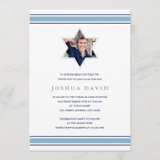 Shining Star Bar Mitzvah Invitation