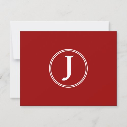 Shining Star Bar Mitzvah Monogram RSVP Card