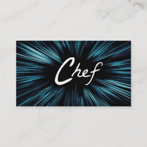 Customizable Shining Star Chef Business Card