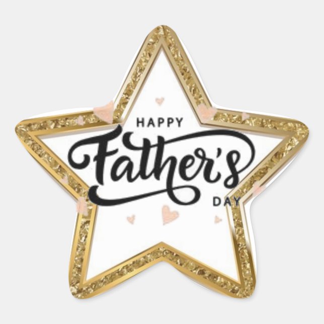 "Shining Star Dad" Sticker (Front)